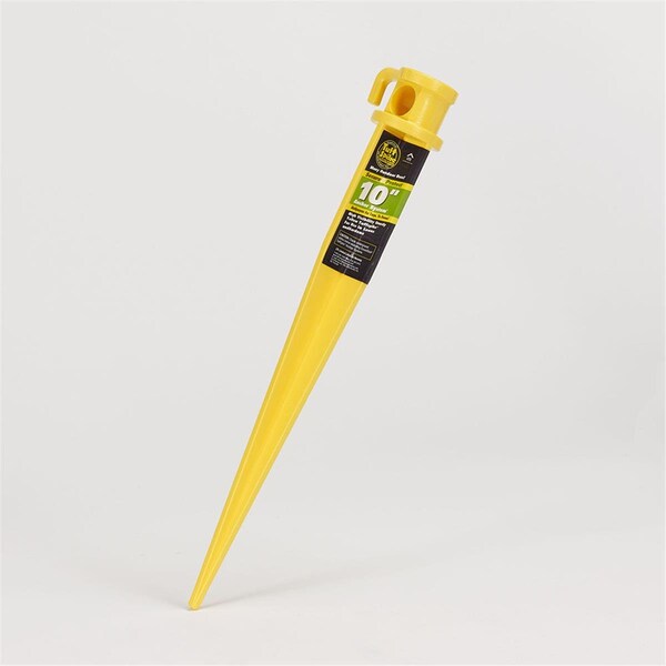 Ground Tech TS-10-48 10 in. Tuff PVC Anchor Spike, Yellow, 48PK TS-10/48 - main